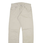 LEVI'S 514 Mens Trousers Beige Slim Straight W30 L32