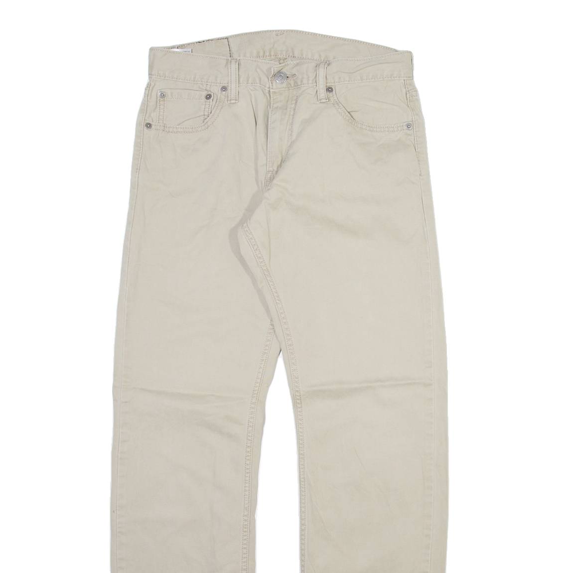 LEVI'S 514 Mens Trousers Beige Slim Straight W30 L32