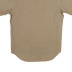 PROTOCOL Mens Beige Short Sleeve Shirt L Casual Button Front Summer Style