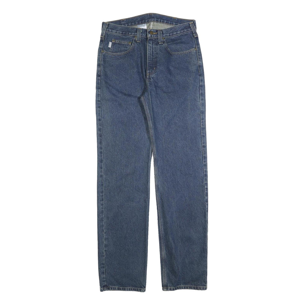 CARHARTT Mens Regular Fit Blue Denim Jeans W32 L34 Zip Cotton Classic Style
