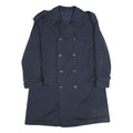 BROOK TAVERNER Mens Navy Blue Classic Trench Jacket M Polyester Blend Button