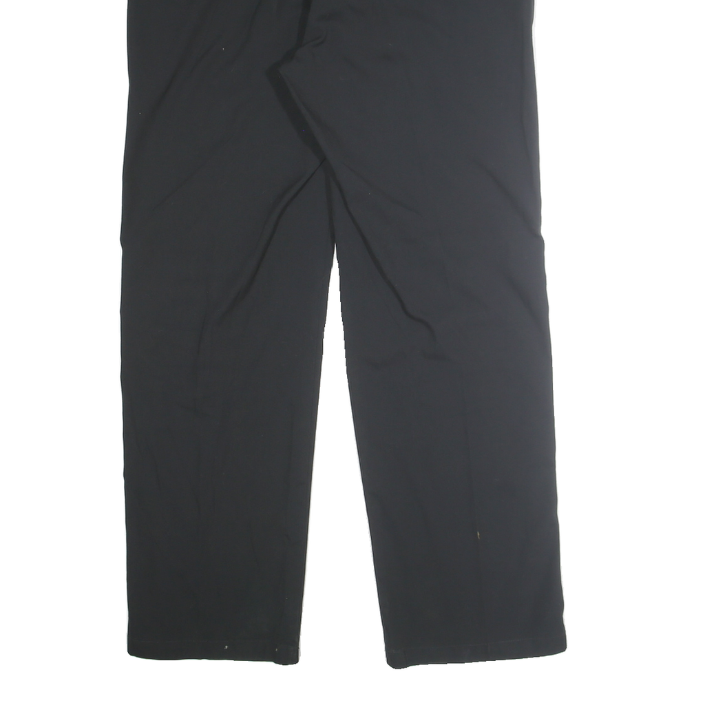 DICKIES Mens Cotton Blend Black Regular Fit Straight Leg Trousers W36 L32