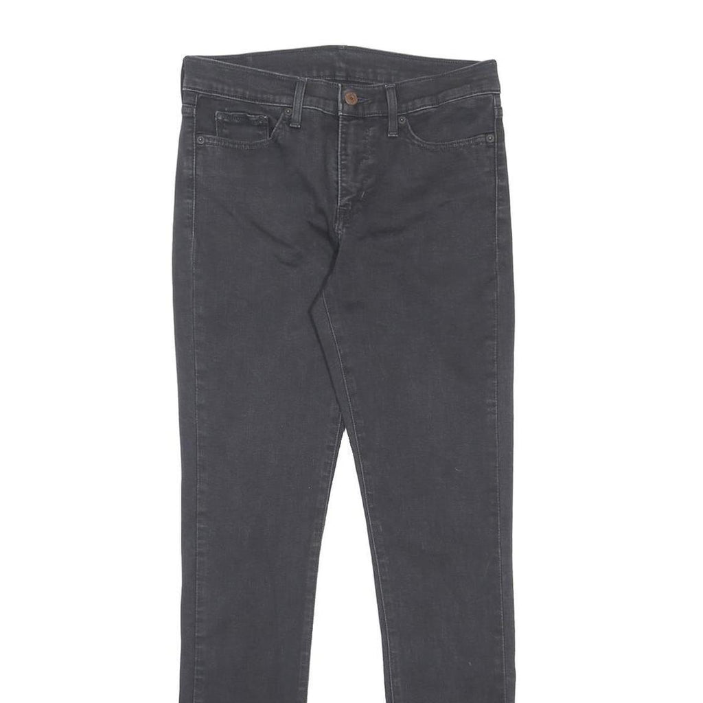 LEVI'S Womens Black Slim Skinny Denim Medium W28 L32 Stretch Cotton Blend Jeans