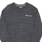 CHAMPION Mens Grey Crew Neck M Cotton Blend Pullover Sweatshirt Casual