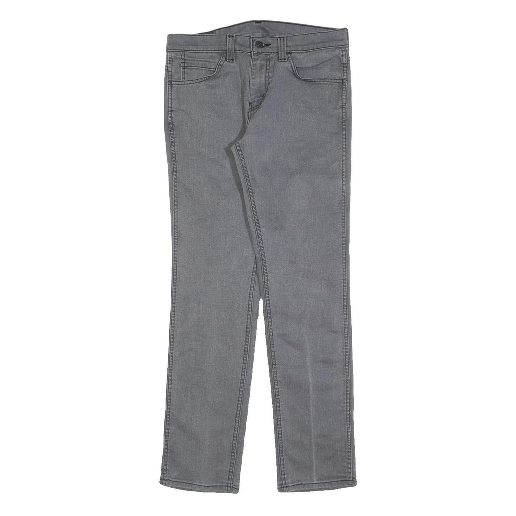 LEVI'S 511 Slim Mens Jeans Grey Slim Denim Medium W30 L32 Stylish Zip Closure