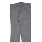 LEVI'S 511 Slim Mens Jeans Grey Slim Denim Medium W30 L32 Stylish Zip Closure