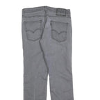 LEVI'S 511 Slim Mens Jeans Grey Slim Denim Medium W30 L32 Stylish Zip Closure