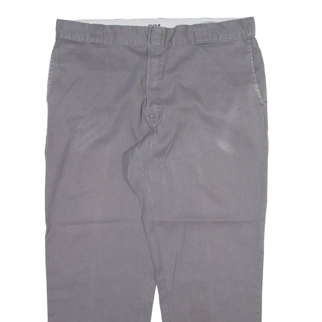 DICKIES 874 Workwear Mens Trousers Grey Regular Straight W40 L30