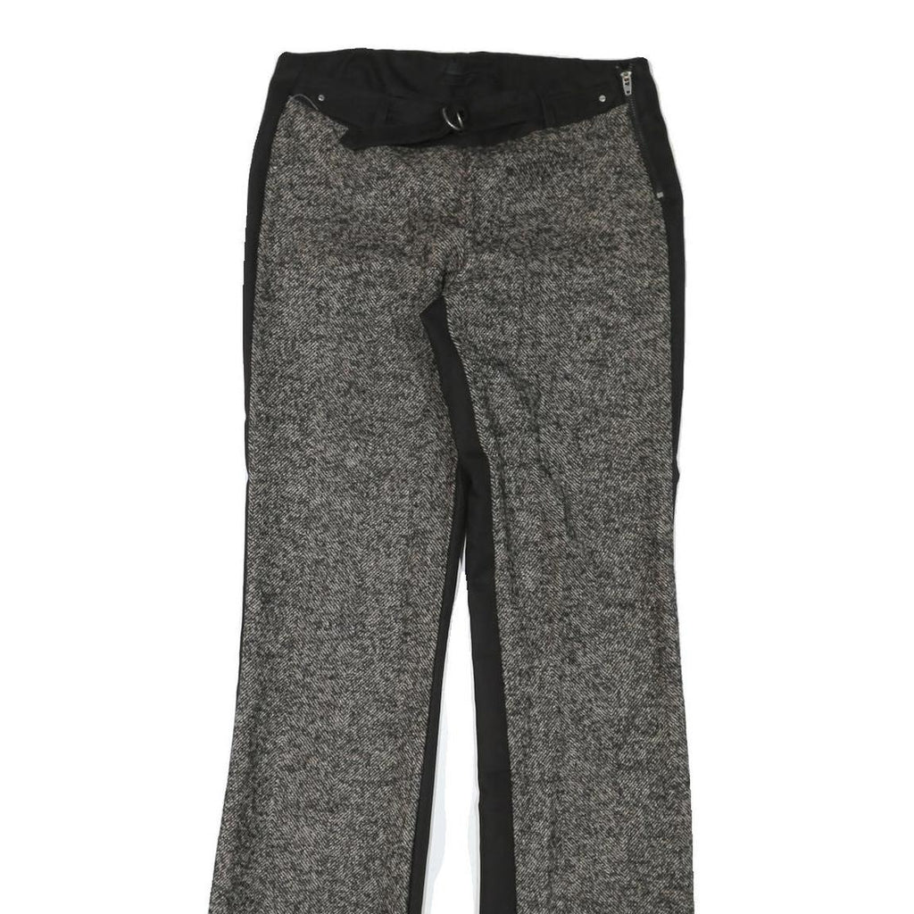 DIESEL Mens Cotton Blend Black & Grey Regular Straight Trousers W28 L34 Casual