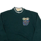 TOP STITCH Womens Sweatshirt Green High Neck M