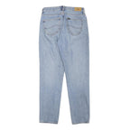 LEE Womens Jeans Blue Slim Straight Denim Medium W27 L29 Light Wash Zip Closure