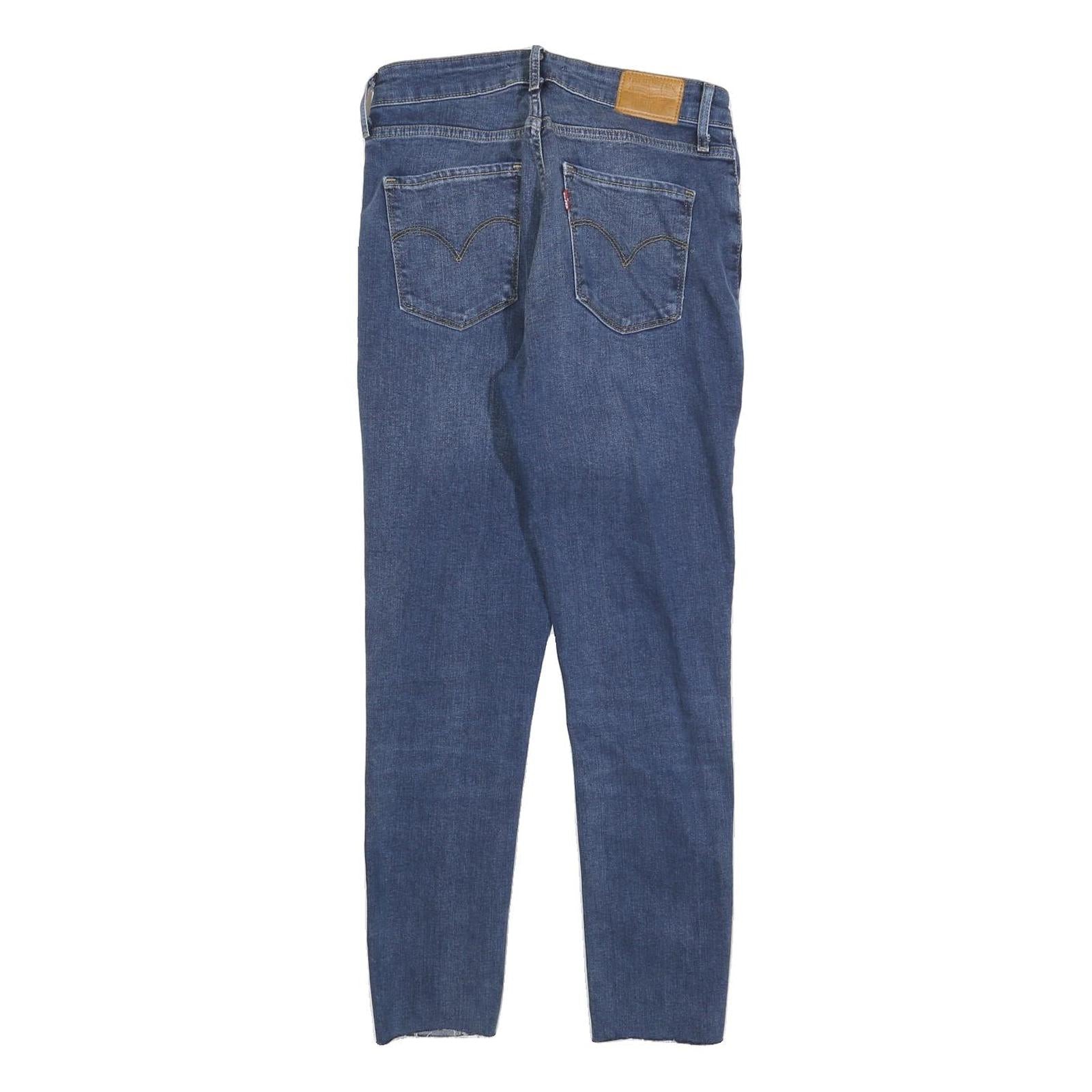 LEVI'S 721 BIG E Womens Jeans Blue Slim Skinny Denim Medium W28 L26 Vintage