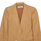 MARELLA Mens Beige Cotton Blend Classic Jacket S Button Plain Stylish
