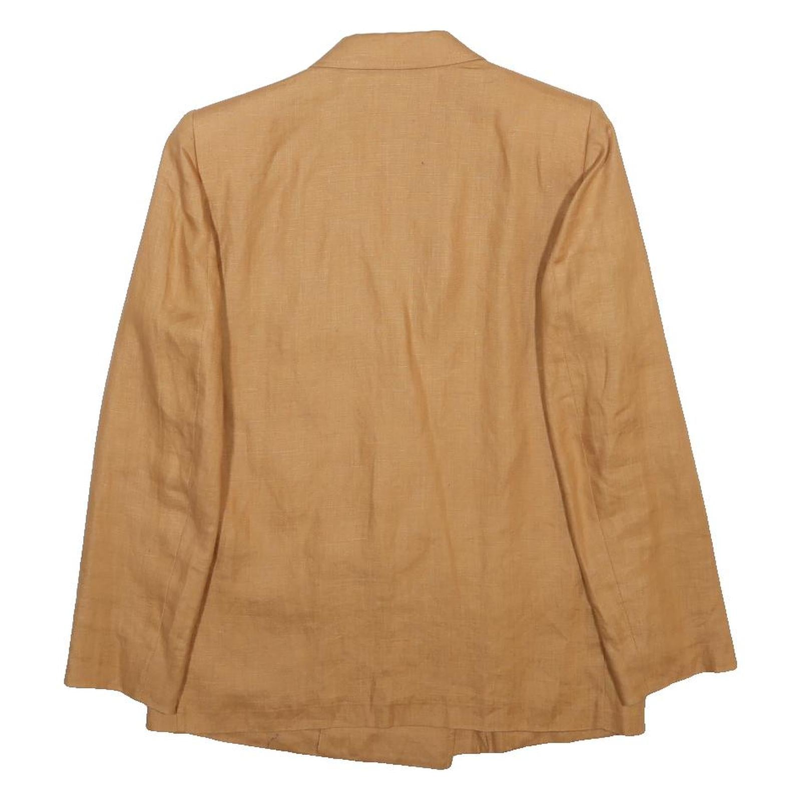 MARELLA Mens Beige Cotton Blend Classic Jacket S Button Plain Stylish