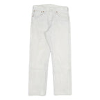 LEVI'S 501XX Mens Jeans White Regular Straight Denim W29 L29 Classic Button
