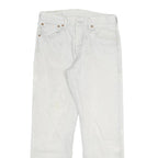 LEVI'S 501XX Mens Jeans White Regular Straight Denim W29 L29 Classic Button