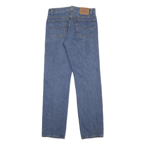 LEVI'S 501 Mens Jeans Blue Regular Straight Denim Medium W32 L32 Classic Fit