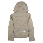 PEUTEREY Down Insulated Womens Puffer Coat Grey Hooded M