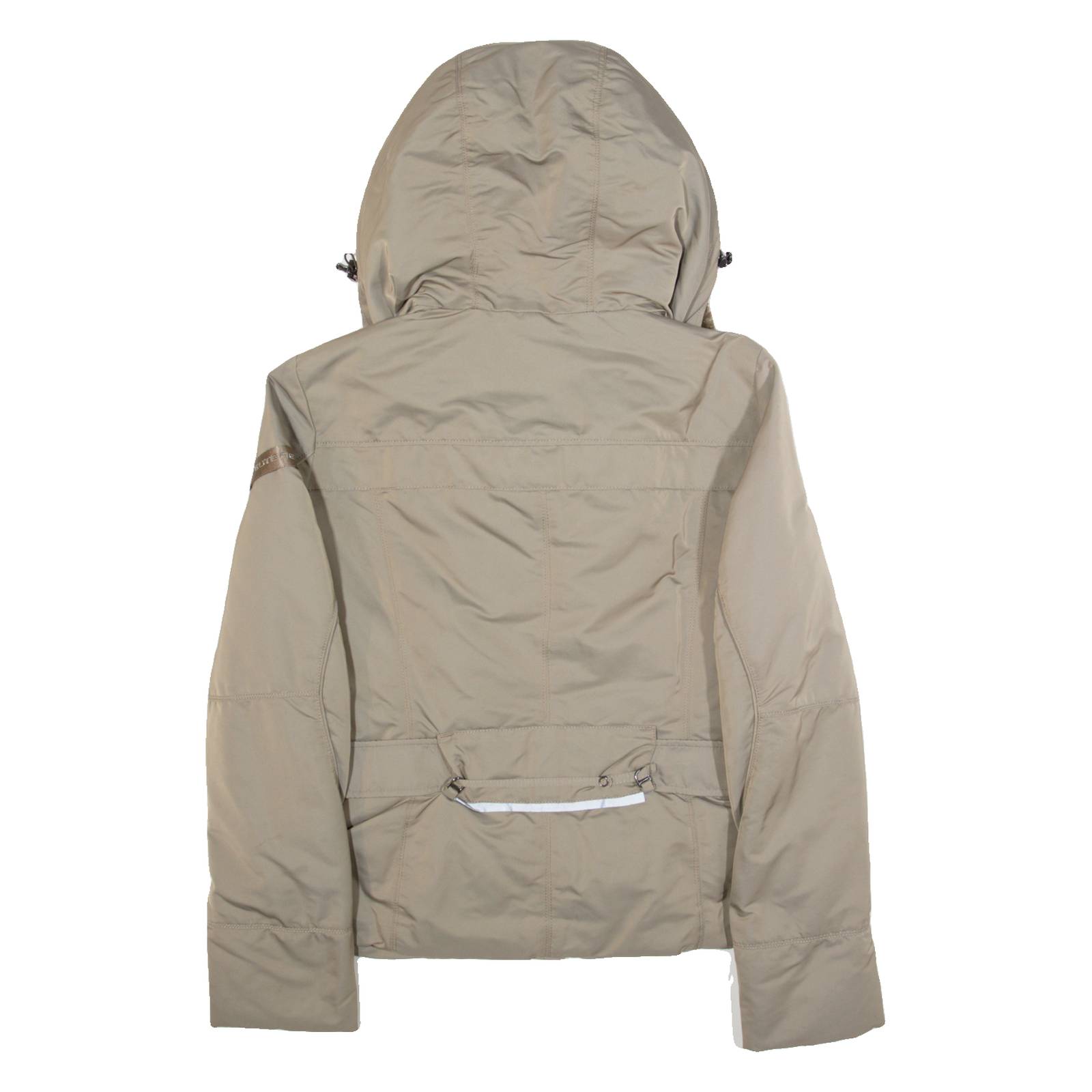 PEUTEREY Down Insulated Womens Puffer Coat Grey Hooded M