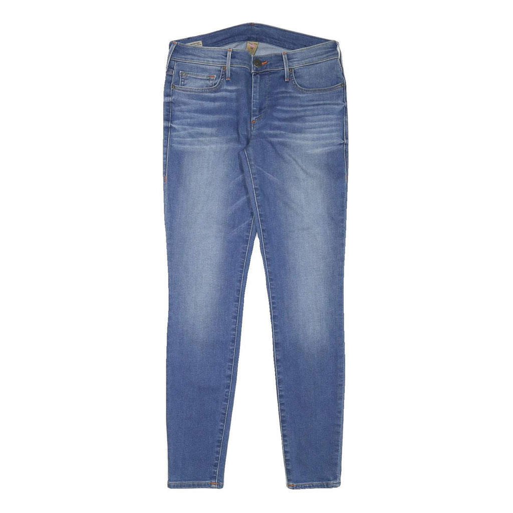 TRUE RELIGION Womens Slim Blue Denim Light Wash Jeans W30 L30 Slim Fit Zip