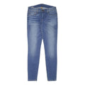 TRUE RELIGION Womens Slim Blue Denim Light Wash Jeans W30 L30 Slim Fit Zip