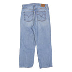 LEVI'S Womens Blue Relaxed Straight Denim Light W31 L27 Button Closure Jeans