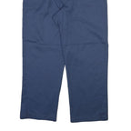 DICKIES Mens Cotton Blend Blue Regular Straight Trousers W36 L28 Workwear
