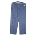 DICKIES Mens Relaxed Blue Jeans Denim W40 L32 Workwear Zip Closure