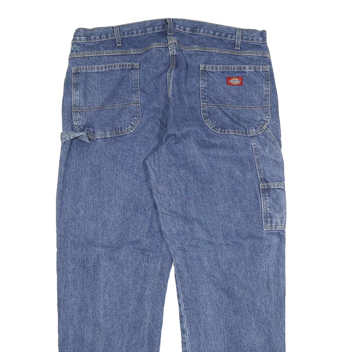 DICKIES Mens Relaxed Blue Jeans Denim W40 L32 Workwear Zip Closure