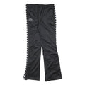 KAPPA Womens Joggers Black White Logo L W32 L32 Track Pants Slim Tapered