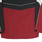COLUMBIA Mens Red & Black Outdoor Jacket L Polyester Zip Colorblock Weatherproof