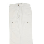 RALPH LAUREN POLO JEANS COMPANY Womens Cotton Blend White Regular Straight