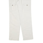 RALPH LAUREN POLO JEANS COMPANY Womens Cotton Blend White Regular Straight