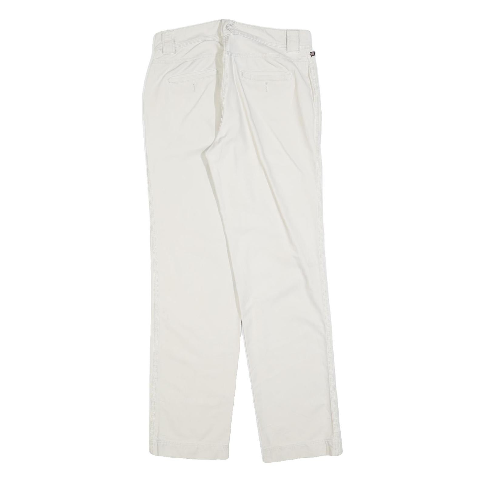 RALPH LAUREN POLO JEANS COMPANY Womens Cotton Blend White Regular Straight