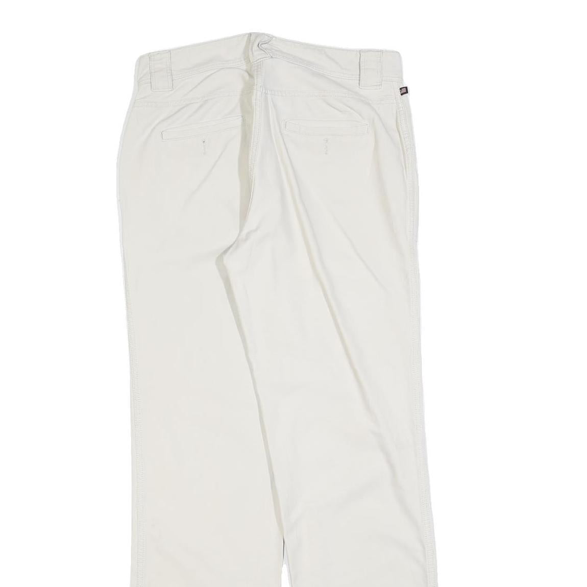 RALPH LAUREN POLO JEANS COMPANY Womens Cotton Blend White Regular Straight