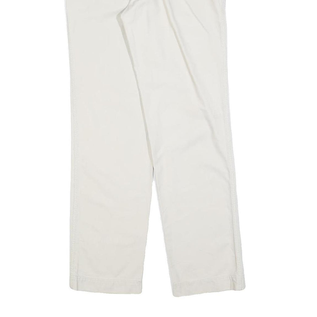 RALPH LAUREN POLO JEANS COMPANY Womens Cotton Blend White Regular Straight