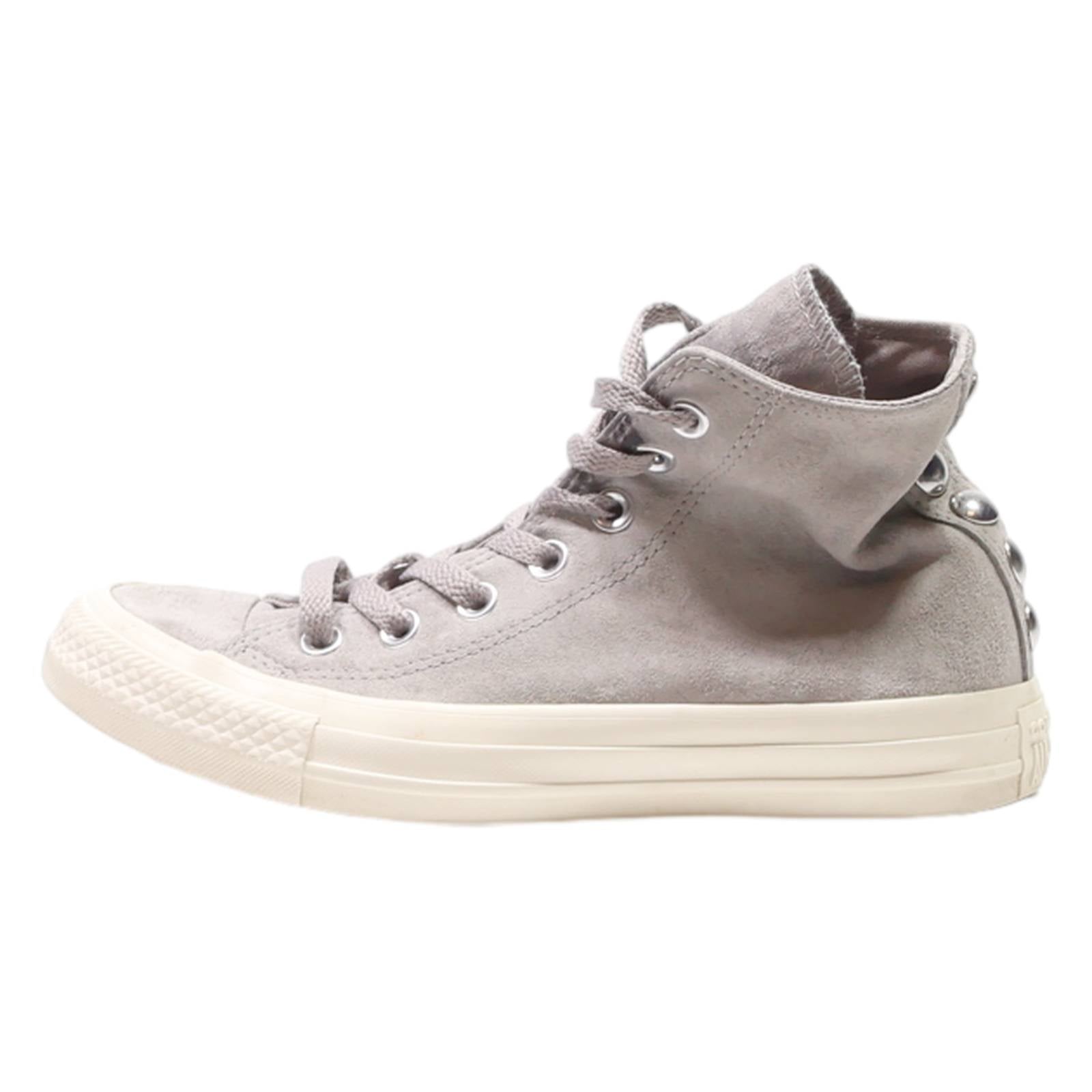 CONVERSE High Top Trainers Grey Canvas Womens UK 4