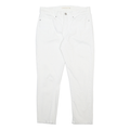 LEVI'S 311 Womens Slim White Denim Raw Hem W27 L24 Stretch Cotton Blend Jeans