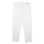 LEVI'S 311 Womens Slim White Denim Raw Hem W27 L24 Stretch Cotton Blend Jeans