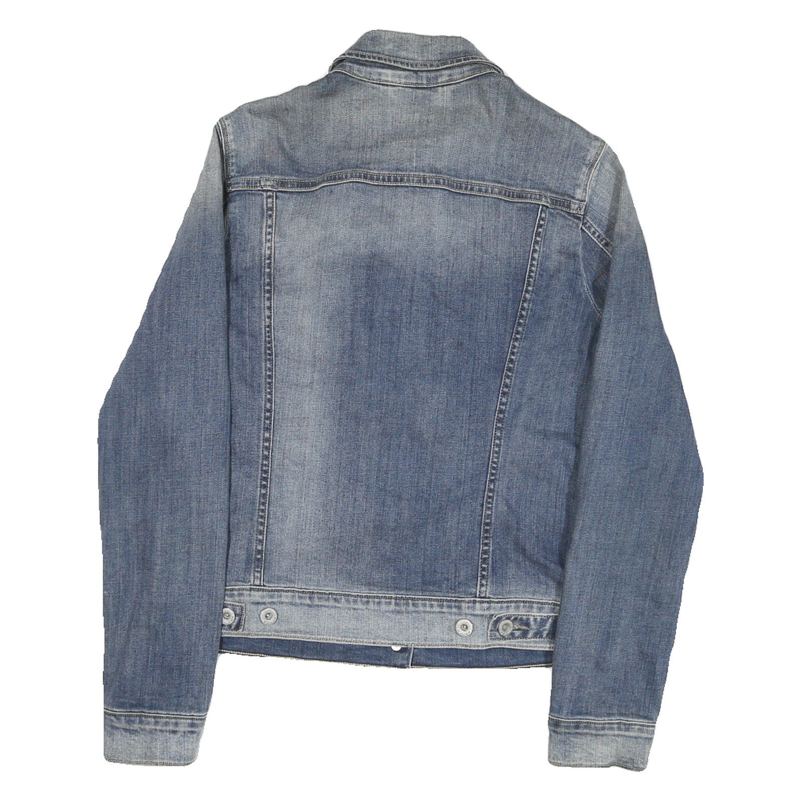 LEVI'S Womens Blue Denim Jacket M Cotton Blend Button Closure Classic Fit