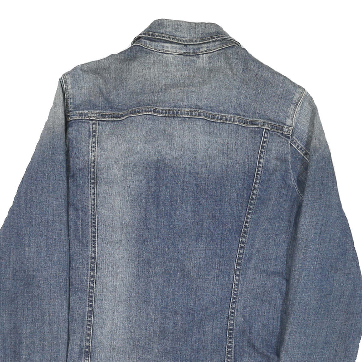 LEVI'S Womens Blue Denim Jacket M Cotton Blend Button Closure Classic Fit