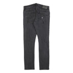 GUESS Mens Jeans Black Slim Skinny Denim W33 L30 Stylish Zip Cotton Blend