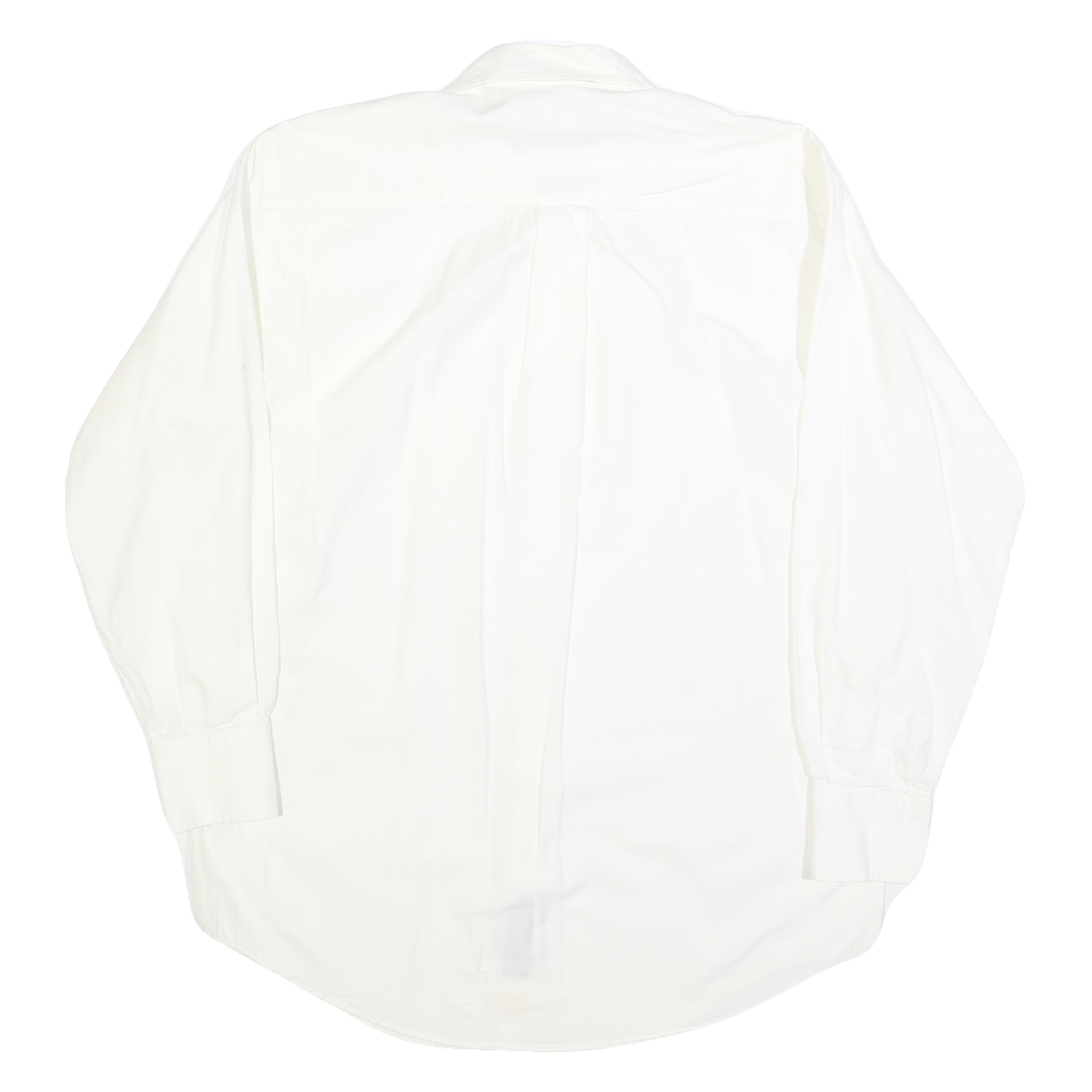 NAUTICA Mens White Classic Fit Button-Down Shirt L Cotton Blend Casual Smart