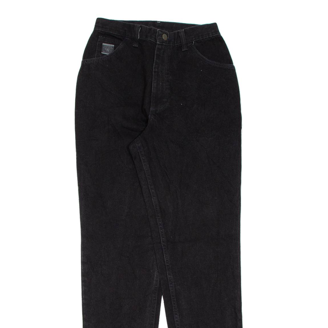 WRANGLER Womens Jeans Black Relaxed Straight W26 L32