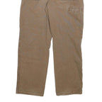 DICKIES Mens Cotton Blend Brown Regular Fit Straight Leg Trousers W34 L30