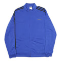 ADIDAS Mens Blue Black Track Jacket XL Polyester Zip Plain Sportswear Casual