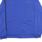 ADIDAS Mens Blue Black Track Jacket XL Polyester Zip Plain Sportswear Casual