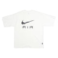 NIKE Mens White Air Graphic T-Shirt M Short Sleeve Crew Neck Cotton Casual