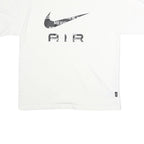 NIKE Mens White Air Graphic T-Shirt M Short Sleeve Crew Neck Cotton Casual