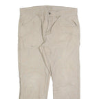 CARHARTT Mens Cotton Blend Beige Workwear Regular Straight Trousers W38 L32